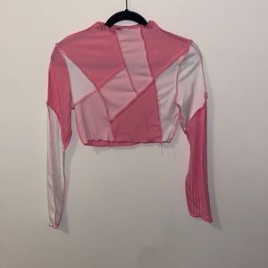 Shein pink long sleeve top